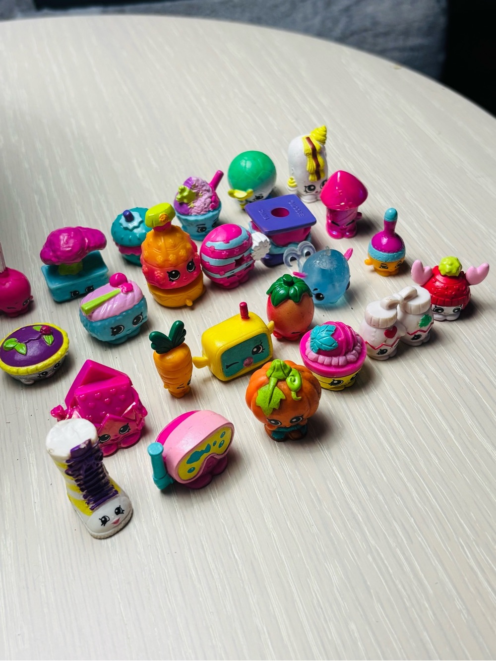 Shopkins Kids Toy Mini Figure Set - Colorful Pink, Orange, Blue Characters